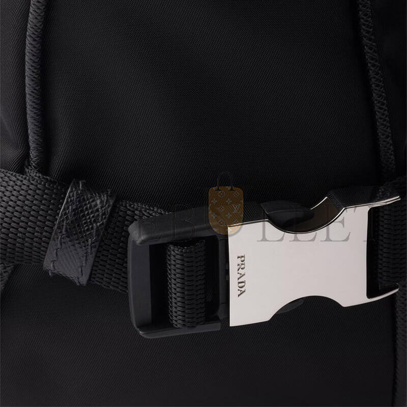 PRADA MEDIUM RE-NYLON AND SAFFIANO LEATHER SHOULDER BAG 2VH192 (28*17.5*10cm)